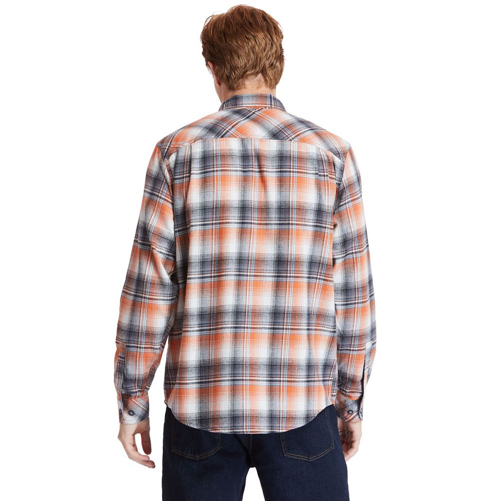 Camasi Timberland Barbati Portocalii - Pro® Woodfort Midweight Flannel Work - Romania - WIJZKO214